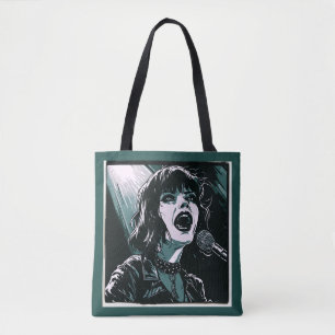 Espressiver Sänger Teal Music Lovers Shout It Out