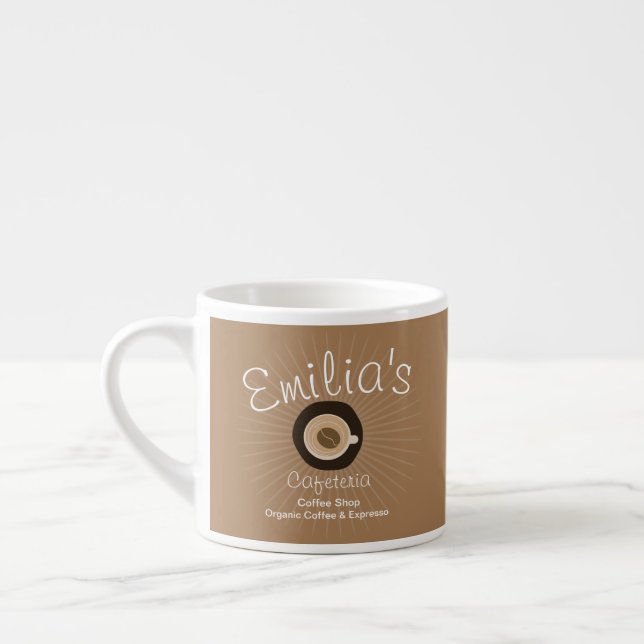 Espresso-Café-Geschäft Logo Espressotasse (Links)
