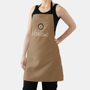 Espresso-Café handgezeichnetes Logo Schürze