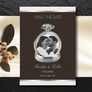 Espresso-Creme-Verlobungsring-Foto Save-the-Date-K Save The Date