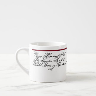 Espresso Cup - A quote of Lao-tzu Espressotasse