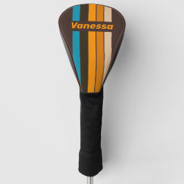 Espresso Drift Pin Gestreift mit Namen Golf Headcover