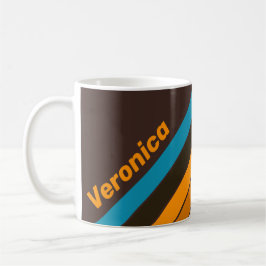 Espresso Drift Streifen mit Namen Kaffeetasse