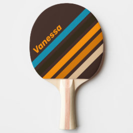 Espresso Drift Winklige Streifen mit Namen Tischtennis Schläger