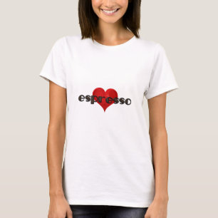 Espresso Heart Coffee Liebe Beans Red Heart Funny T-Shirt