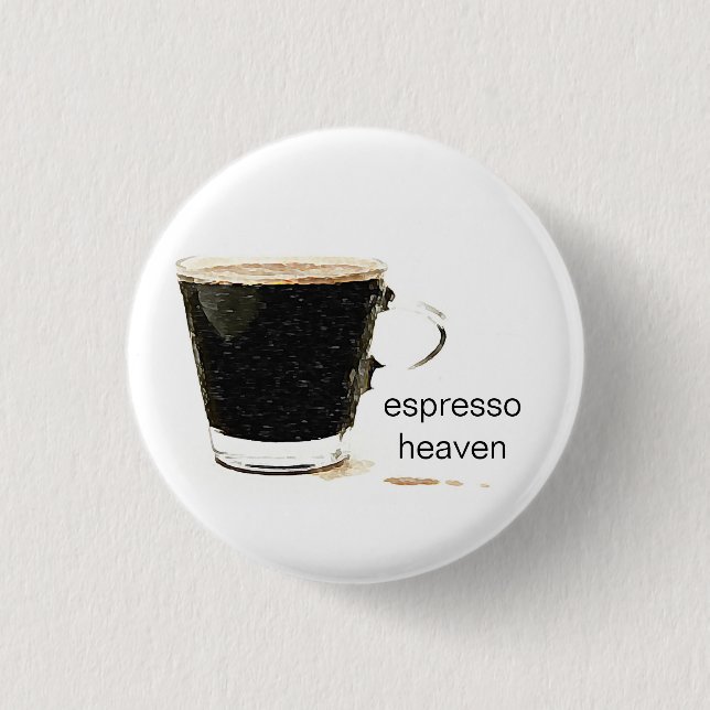 Espresso-Himmels-Abzeichen Button (Vorderseite)