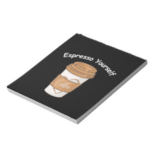 Espresso, Ihr selbst Kaffee Lover Notizblock