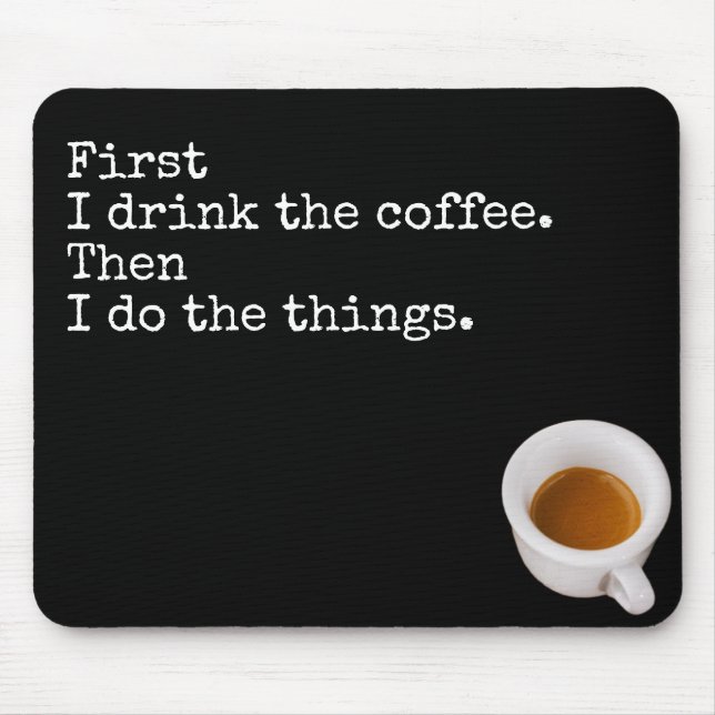 Espresso in einer Schale - mousepad (Vorne)