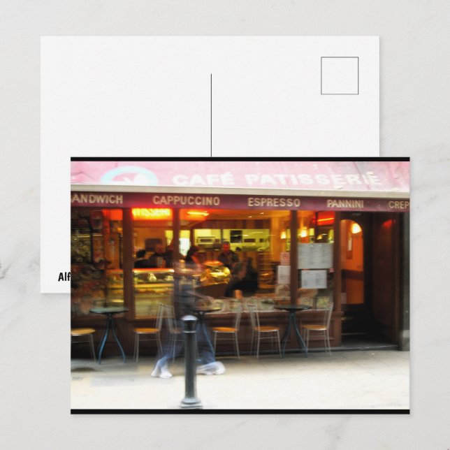 Espresso in Motion Postkarte (Vorne/Hinten)