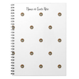 Espresso-Kaffee-Spiral-Foto-Notizbuch Notizblock