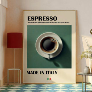 Espresso Kaffeemaschine, Kunstdrucken, Minimalisti Poster