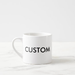 Espresso-Kaffeetasse der Gewohnheits-6oz weiße Espressotasse