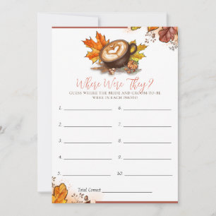 Espresso Liebe Brautparty Game Card Einladung