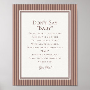 Espresso Martini Baby Brewing Baby Shower Spiel Poster