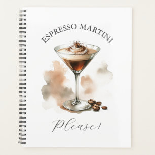 Espresso Martini Bitte Süßer Cocktail-Thema Planer