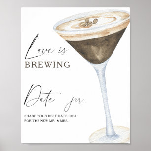 Espresso Martini Brautparty Ideen für ein Date-Abe Poster