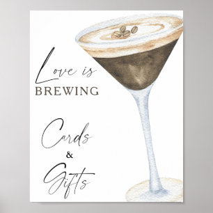 Espresso Martini Brautparty Karten und Geschenke Poster