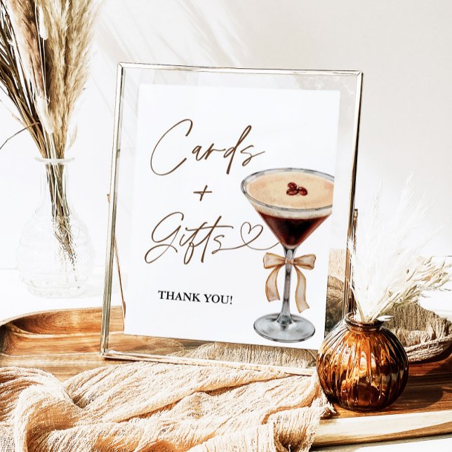 Espresso Martini Brautparty Karten und Geschenke Z Poster (Von Creator hochgeladen)