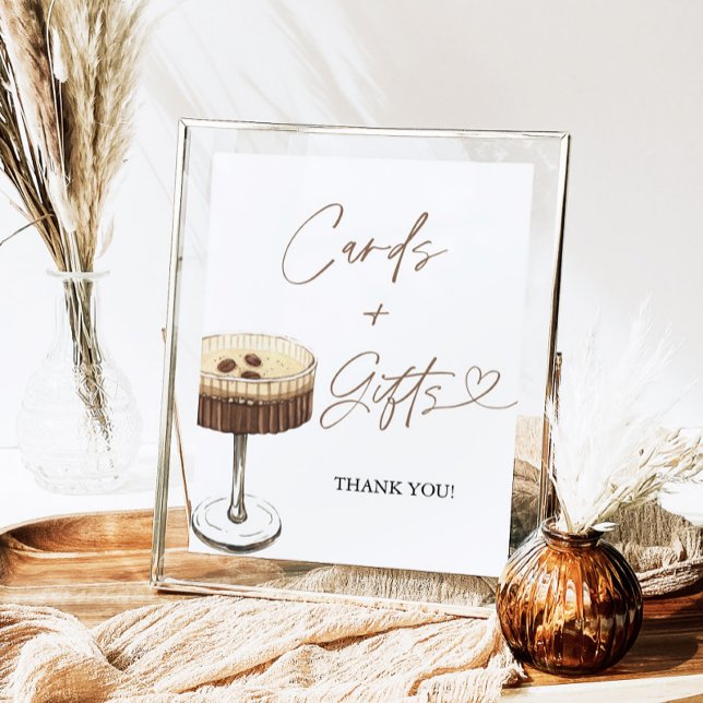 Espresso Martini Bridal Shower Cards & Gifts Sign Poster (Von Creator hochgeladen)
