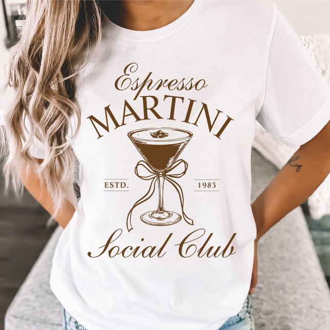 Espresso Martini Cocktail Club T-Shirt (Von Creator hochgeladen)