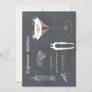 Espresso Martini Cocktail Einladung