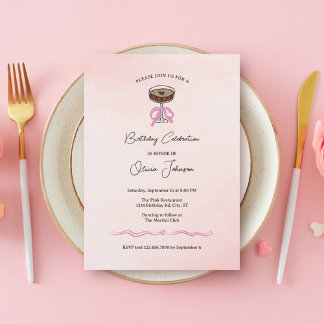 Espresso Martini Cocktail Geburtstag Einladung