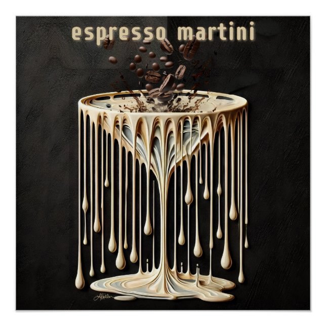 Espresso Martini Cocktail Hour Poster (Vorderseite)