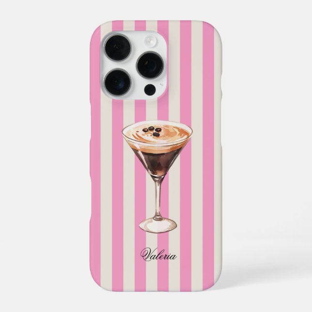 Espresso Martini Cocktail iPhone Hülle (Rückseite)