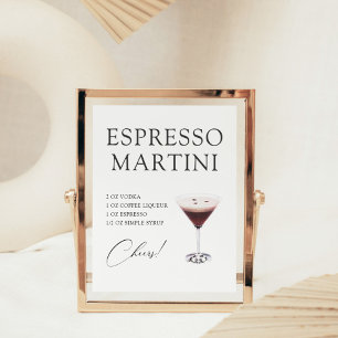 Espresso Martini Cocktailbar Rezept Poster