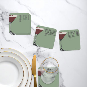 Espresso Martini Cocktailparty Untersetzer aus Pap