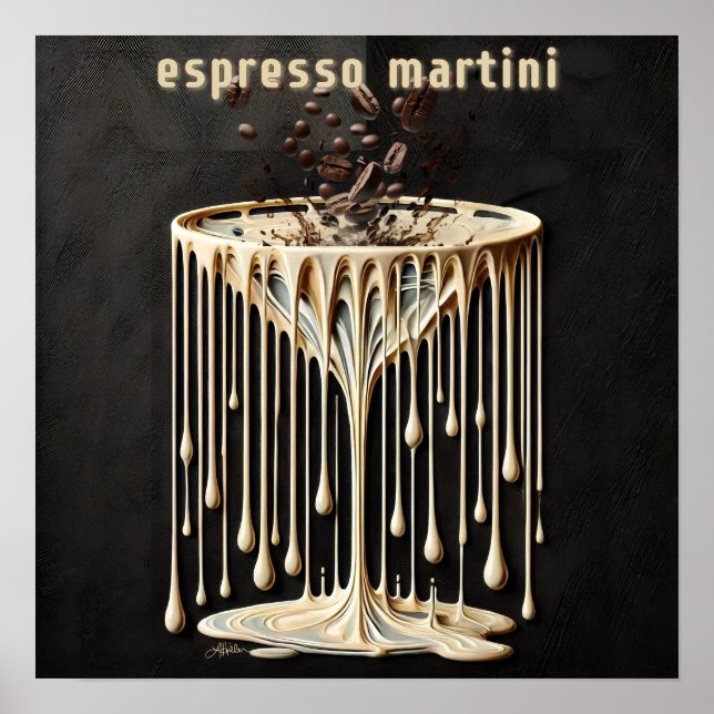 Espresso-Martini-Cocktailstunde Poster (Vorne)