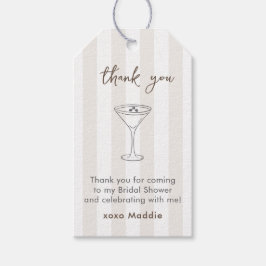 Espresso Martini Doodle Brautparty Gefältchen Geschenkanhänger