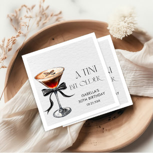Espresso Martini Ein Bisschen Älter Geburtstagsfei Serviette