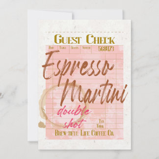 Espresso Martini Guest Karo Empfang Typografie