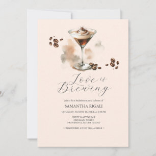 Espresso Martini Junggeselinnen-Abschied Invites Einladung