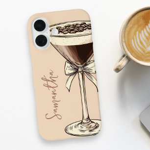 Espresso Martini Kaffeeliebhaber Personalisiert Br iPhone 16 Hülle
