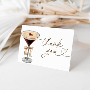 Espresso Martini Liebe Braut Brautparty Dankeskarte