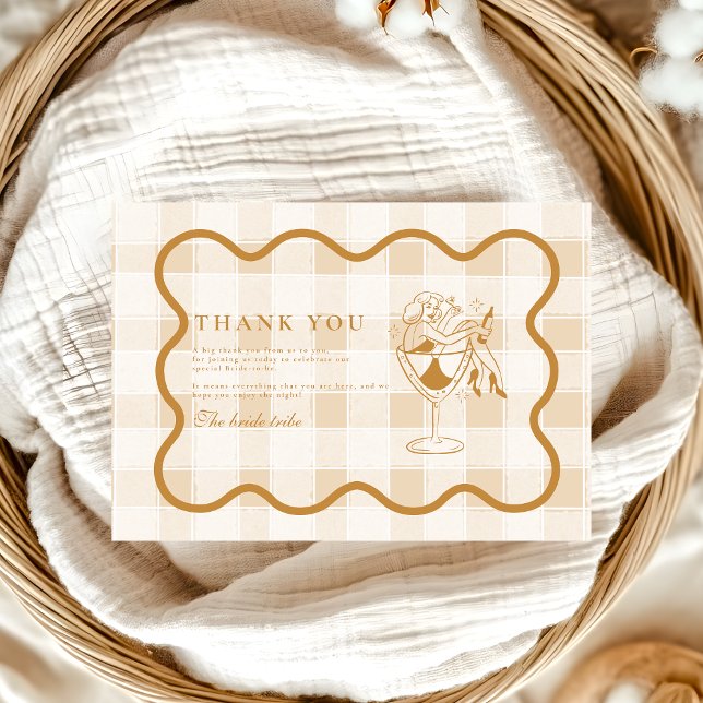 Espresso Martini Liebe Braut Brautparty Dankeskarte (Von Creator hochgeladen)
