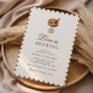 Espresso Martini Liebe Braut Brautparty Einladung