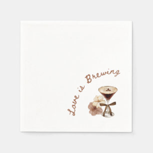 Espresso Martini Liebe brodelt Serviette