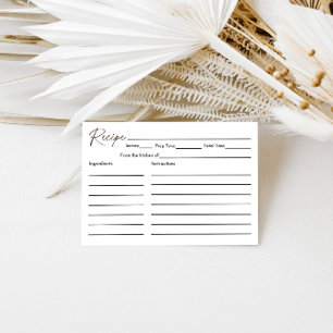 Espresso Martini Liebe brütet Rezept Begleitkarte