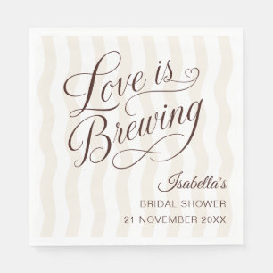 Espresso Martini Love Is Brewing Brautjungfernpart Serviette