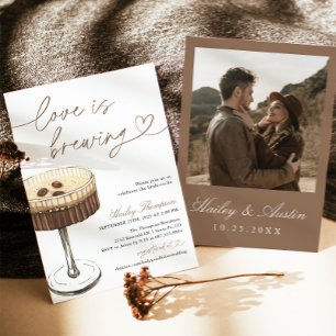 Espresso Martini Love Is Brewing Brautparty Einladung