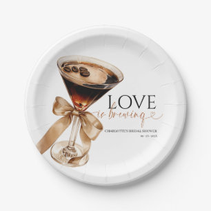 Espresso Martini Love Is Brewing Brautparty Pappteller