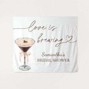 Espresso Martini Love Is Brewing Brautparty Wandteppich