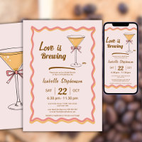 Espresso Martini Modernes Wavy Coffee Brautparty