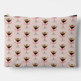 Espresso Martini Muster Rosa Zubehörtasche