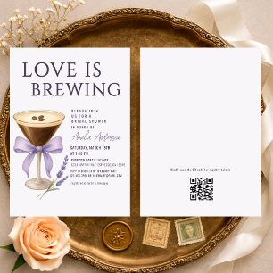 Espresso Martini QR Code Registry Brautparty Einladung
