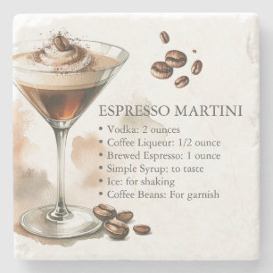 Espresso Martini Rezept Steinuntersetzer