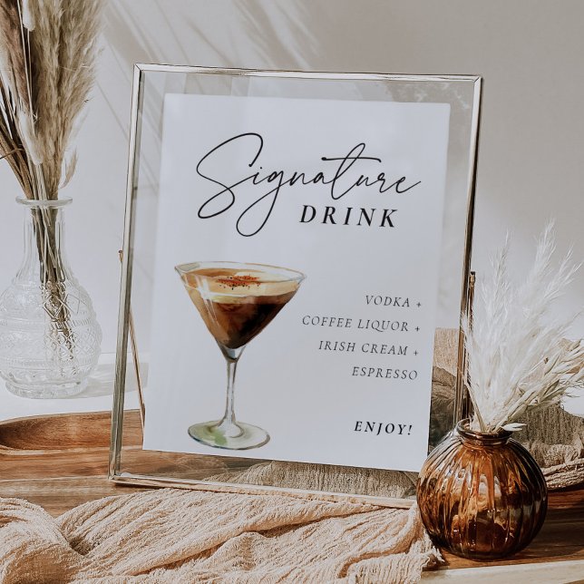 Espresso Martini Signature Drink Poster (Von Creator hochgeladen)